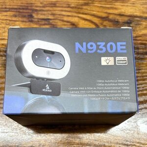 N930E Black Webcam with Ring Light